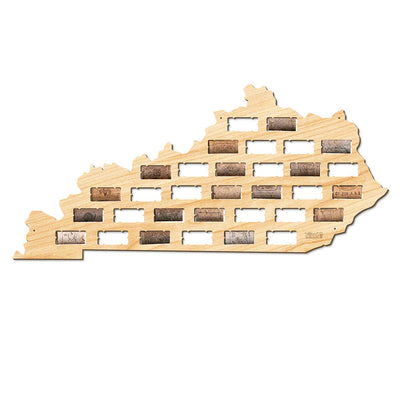 Kentucky Wine Cork Map
